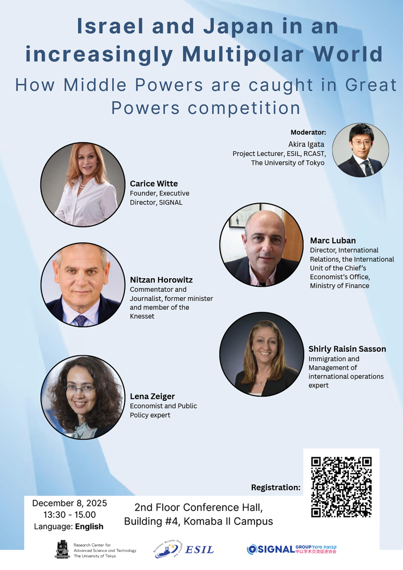 多極化世界のイスラエルと日本―大国間競争に巻き込まれるミドルパワーの行方